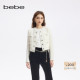 女士口袋金属饰纽扣针织开衫 bebe秋季 新款 330607