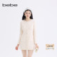 bebe2025秋冬新款 博主同款 女士千金小香风粗花呢连衣裙450015