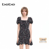 短袖 碎花印花连衣裙250027 bebe夏季 系列女士薄款 经典 延续