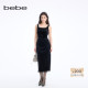 新款 女士气质优雅风修身 无袖 bebe2026春季 长款 连衣裙150012