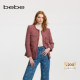 bebe冬季 新年臻选明星同款 女士含羊织带缀饰粗花呢外套440307