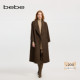 宽松翻领长款 bebe冬季 系列女士含羊毛长袖 大衣472102