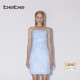 系列女士荡领收褶印花吊带连衣裙250021 bebe夏季 经典 延续