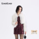 bebe2025秋冬女士千金风狐狸毛短款 明星同款 皮草外套402107