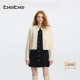 纽扣织带缀饰针织开衫 bebe冬季 系列女士长袖 430601