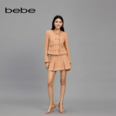 bebe春夏女士含羊毛A字短款 粗花呢半身裙120213