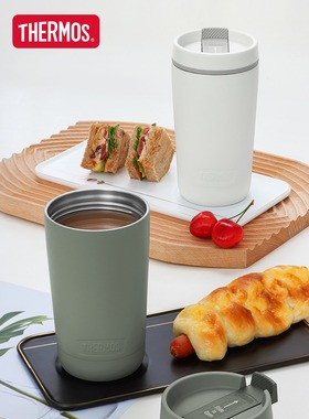 膳魔师保温杯办公不锈钢咖啡杯简约便携保冷随行杯TCTS-420/600新