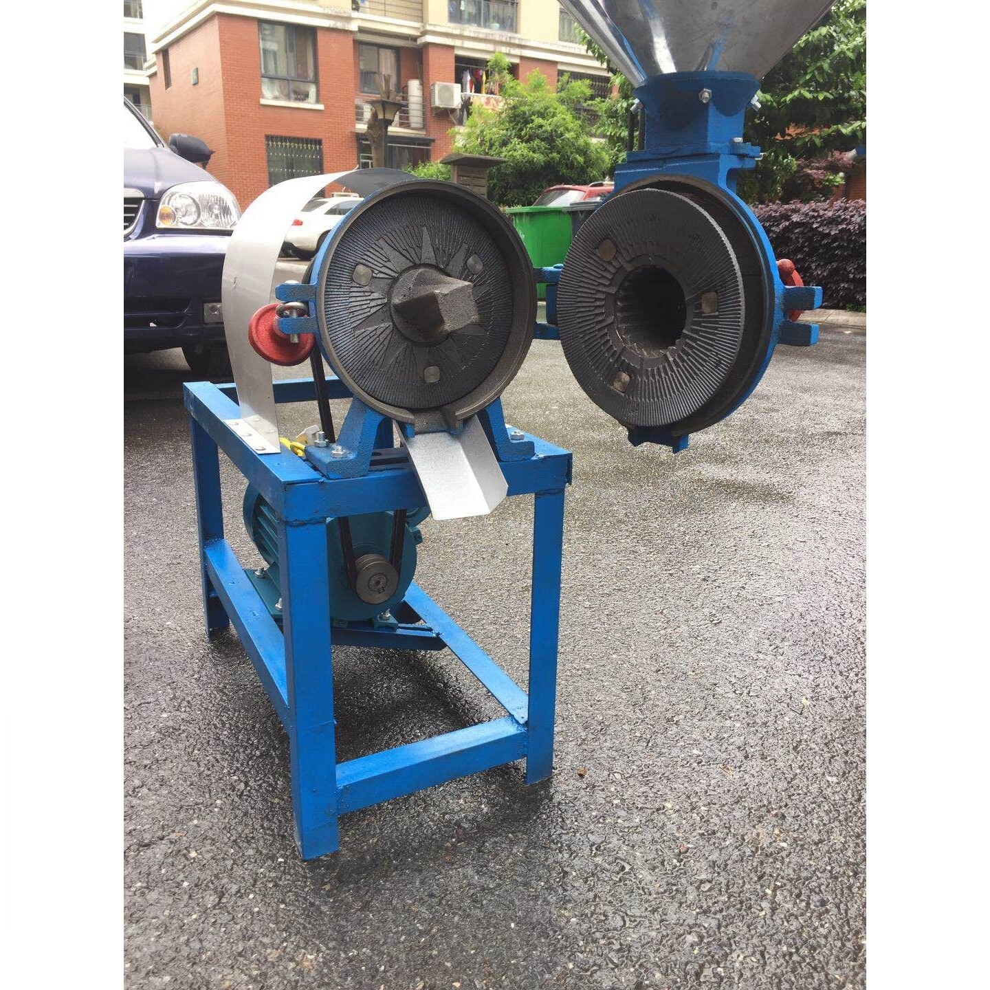 200型干湿两用磨粉机钢磨片米浆