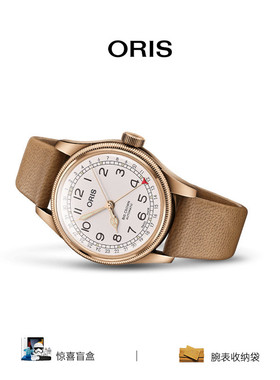 【品牌直营】ORIS豪利时FatherTime限量版大表冠青铜机械腕表