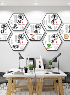公司办公室装饰画励志标语