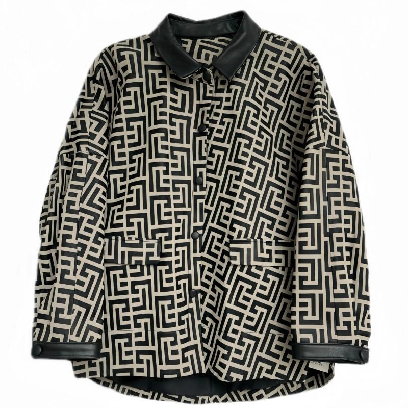 【小小轻奢】3皮衣外套真皮气质设计师 STFS-3036