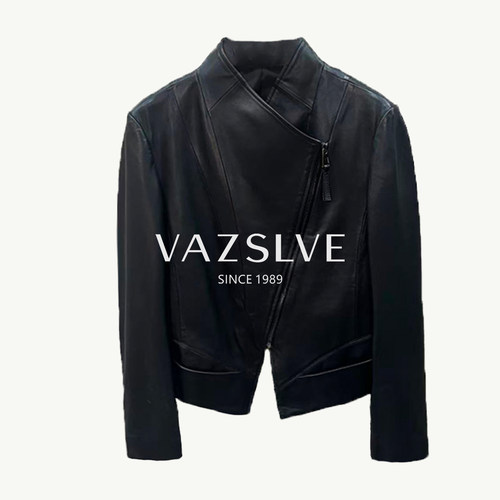 【VAZSLVE/全新奢品】2026新款绵羊皮小立领皮衣外套 SYPC-2501
