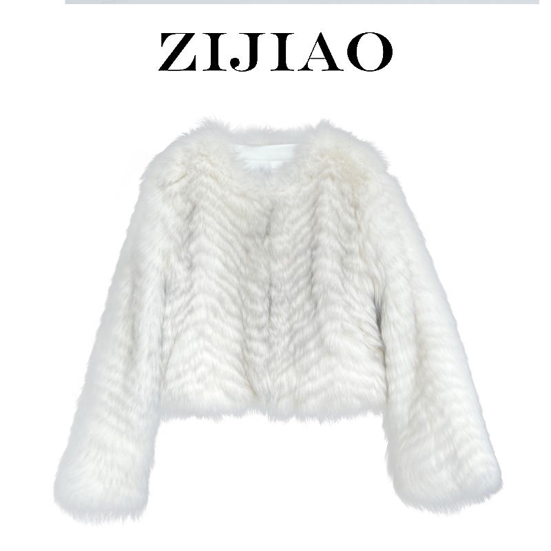 【来了就好】1原创设计师狐狸毛皮草冬装外套CNE-ZJ2501