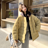 C221-F213-P360K538【已出货】黄色连帽休闲羽绒服，女装短外套，2C221
