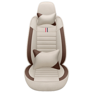 汽车座套前排单个主副驾驶座椅套后排三人座四季通用布艺全包坐垫