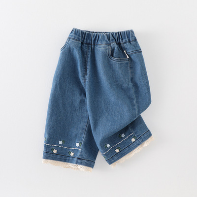 女童裤子春秋款2025新款儿童洋气