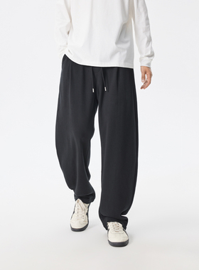 CHINISM丨空气层直筒卫裤男秋季美式休闲裤新款运动裤男士裤子