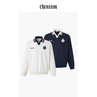 学院风长袖 新款 上衣外套 幸运之符撞色海鸥领卫衣男秋季 CHINISM