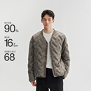 上衣外套 羽绒内胆保暖男士 CHINISM 两面穿轻薄无领羽绒服男冬季