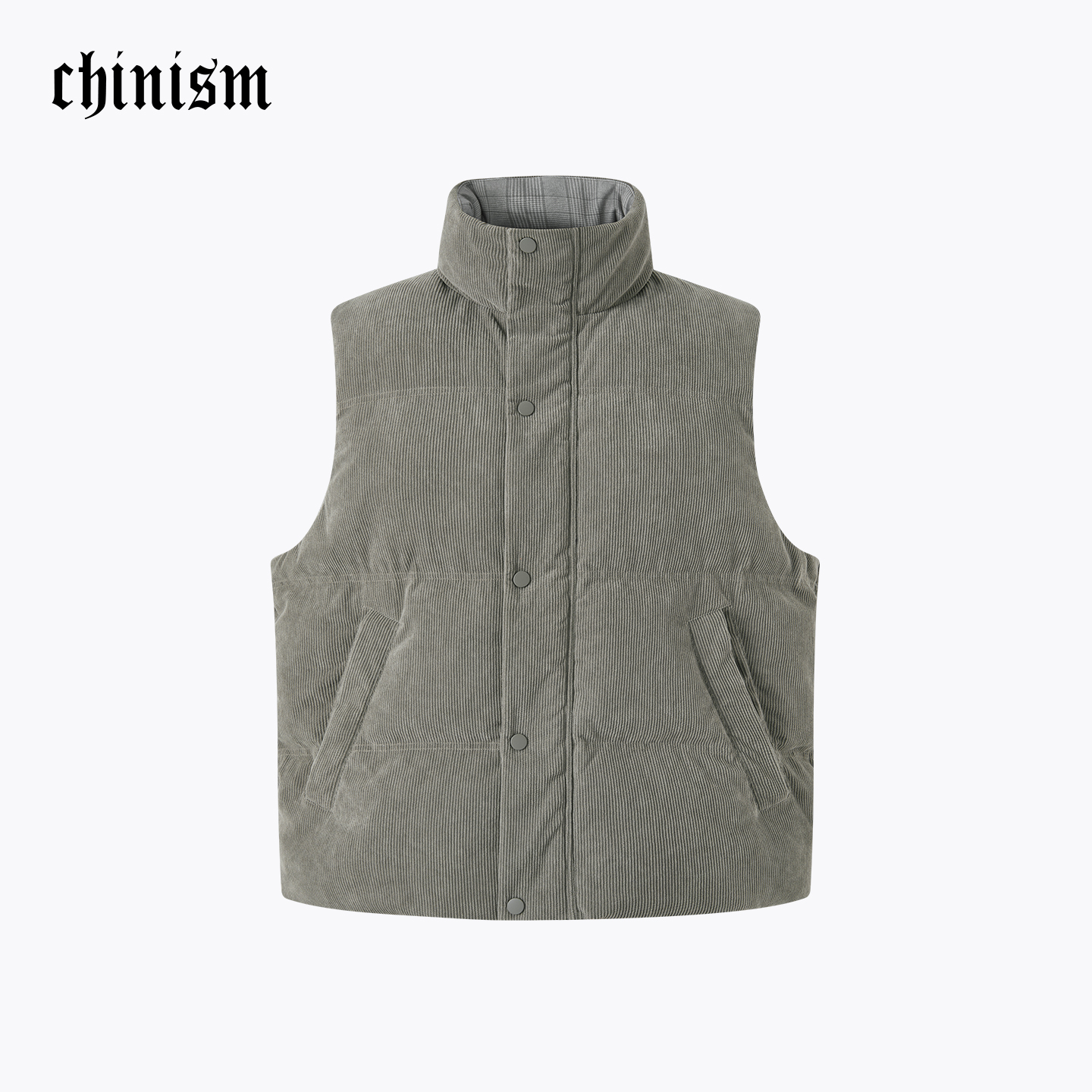 CHINISM赤尘灯芯绒落肩棉马甲