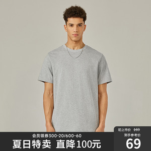CHINISM CH美式休闲短袖T恤男潮牌高街上衣篮球宽松纯棉运动半袖