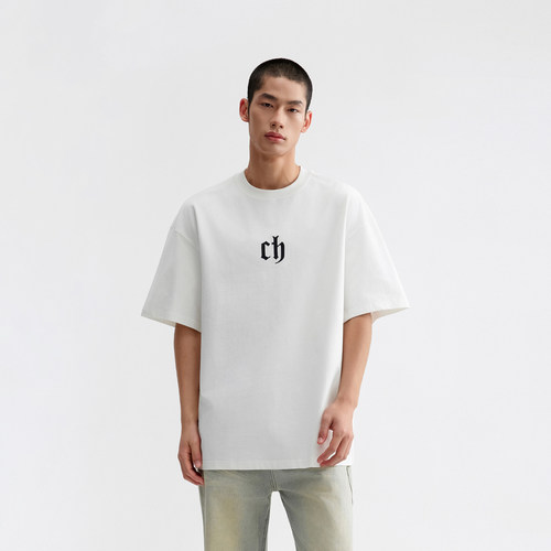 CHINISM赤尘刺绣logo凉感T恤男