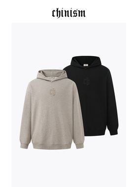 CHINISM丨重磅400G连帽卫衣男冬季新款宽松帽衫上衣/CXGA35K2011