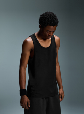 CHINISM丨黑色速干跨栏背心男夏季运动健身凉感抗菌男士无袖t恤