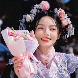 学士帽成品簪花仿真花大学生毕业写真拍照硕士帽送女友送闺蜜