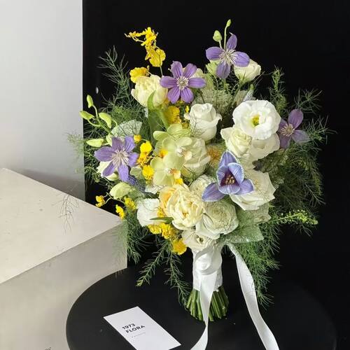 韩式花束仿真手捧花/小众手捧花