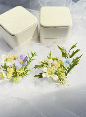 小红书森系仿真花戒指表白求婚