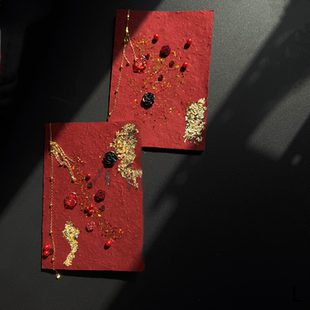 新中式 婚礼誓言卡高级简约一对小众结婚誓词卡定制宣言本请柬