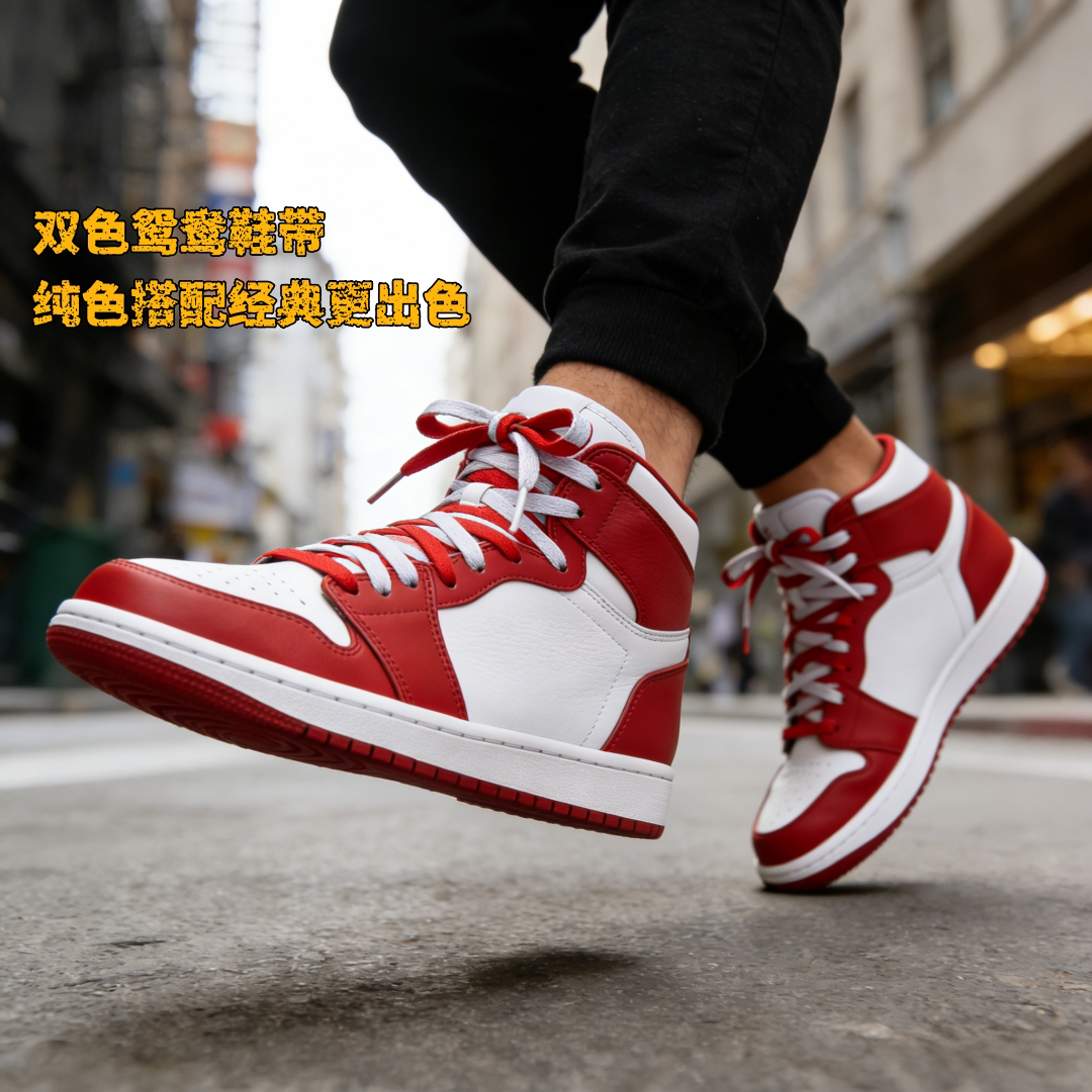 coollace马卡龙彩色鞋带扁鸳鸯可配空军一号AF1解构AJ帆布小白鞋