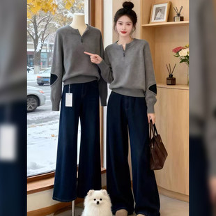 冬装穿搭2026超火一整套韩系小资气质高知漂亮超好看独特上衣套装