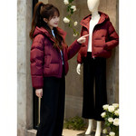 小个子时尚女士短款棉服外套女冬季2025新款巨好看休闲风保暖棉衣
