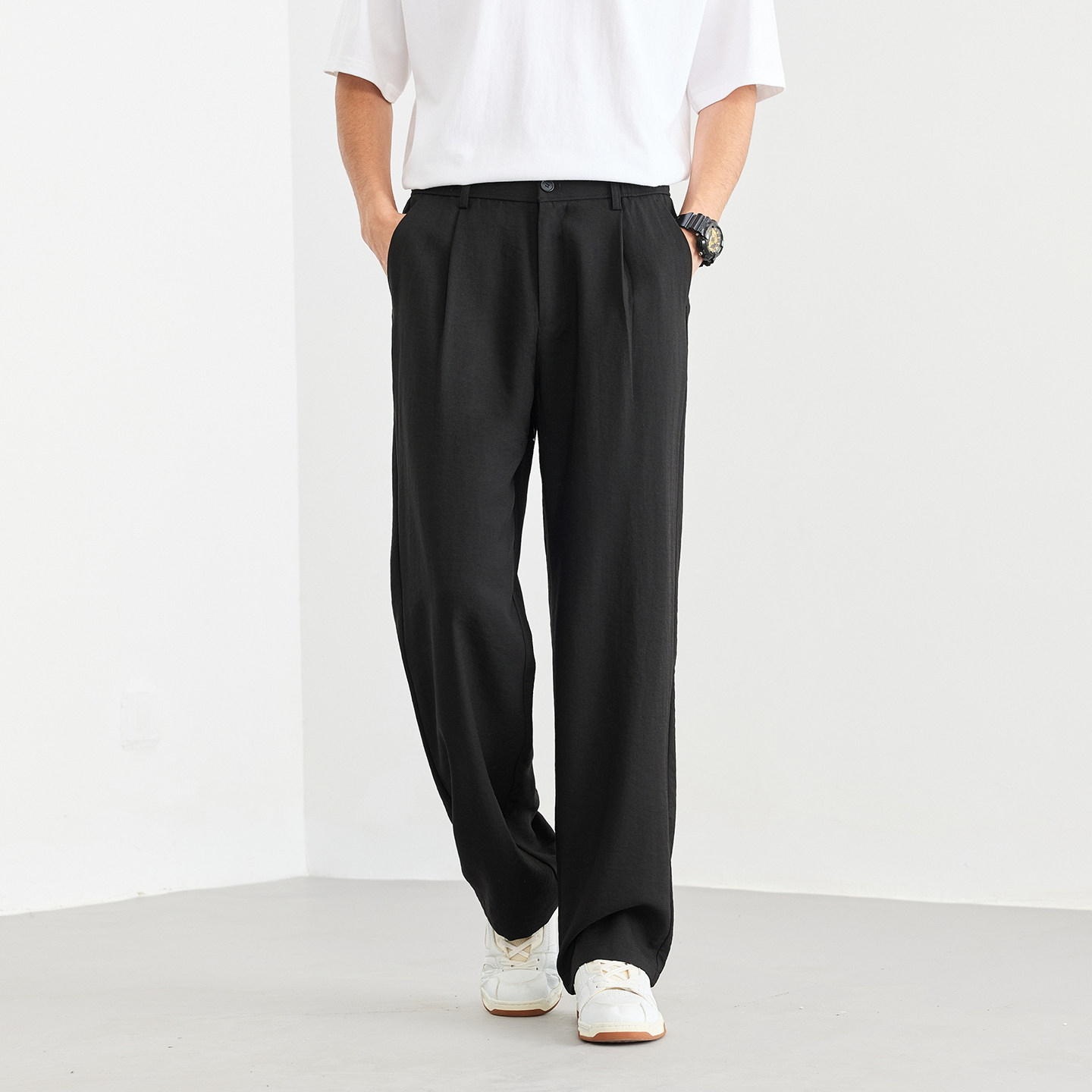 DESSO莱赛尔亚麻休闲裤/含亚麻薄款休闲裤