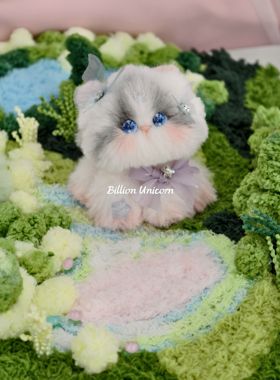 原创设计蝴蝶小猫成品扭扭棒猫咪手工萌宠女生diy玩具布偶猫摆件