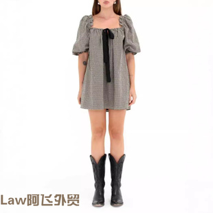 women long sleeved 一字肩 Lace shirt复古仙女宽松泡泡袖 sexy