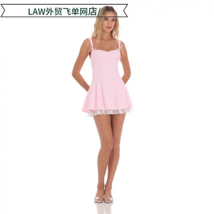 slim dress性感拼接设计短款 fit lace 连衣裙纯 sleeveless Sexy