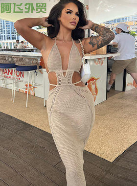 Lace slim fit party perspective sexy dress热销性感街头风纯欲