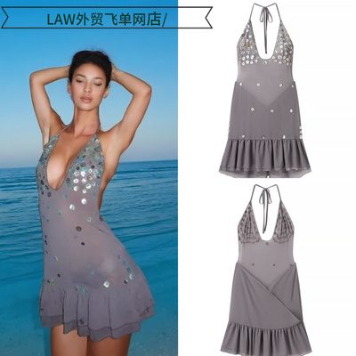 SexysatindeepV-neckpartydress