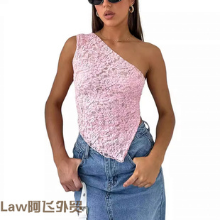 women long sleeved 蕾丝吊带露脐上衣性感 Lace shirt女式 sexy