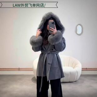 Cotton Thermal Coat纯色高级毛领袖 口连帽款 Sexy 中长款 Casual