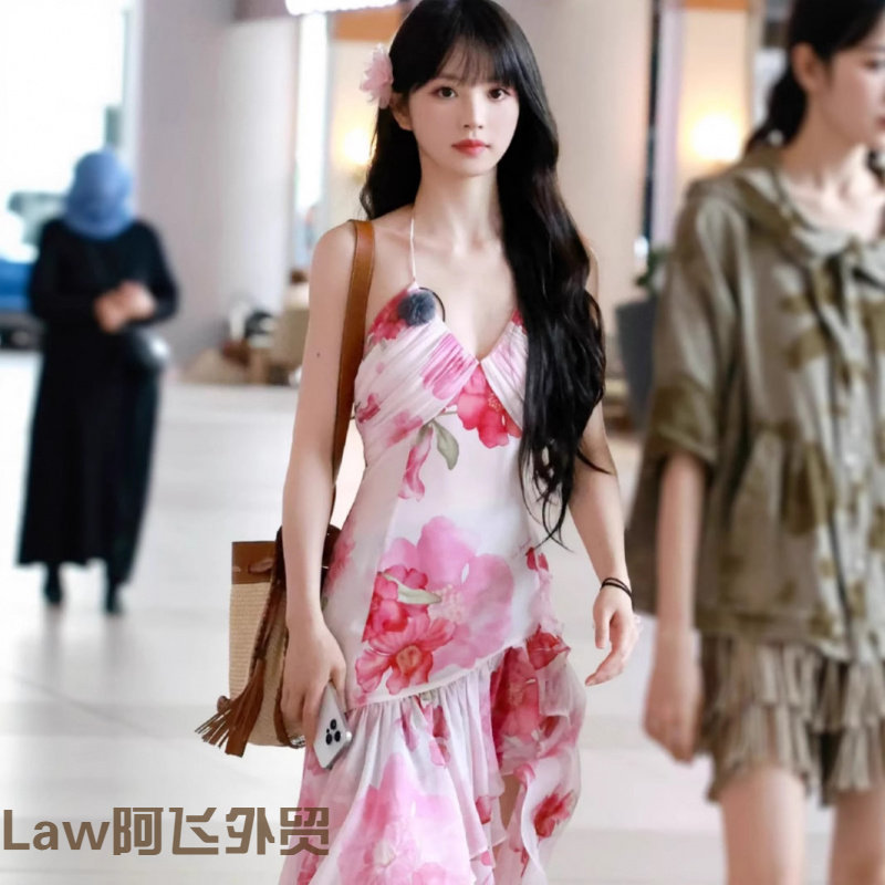 Flatteringsexyfloralprintstrap