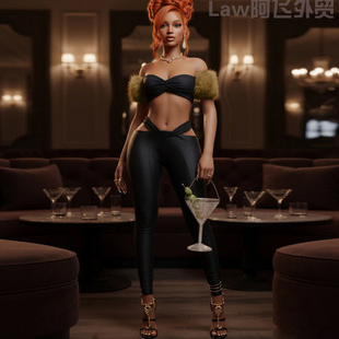 cut slim Sexy jumpsuit个性 deep fit 创意性感辣妹 sleeveless