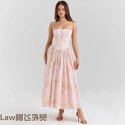 Flatteringsexyfloralprintstrap