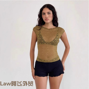 women long sleeved 上衣 Lace shirt夏性女士花卉蕾丝短袖 sexy