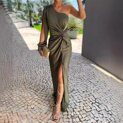 SexyV-neckstrapslimsatindress