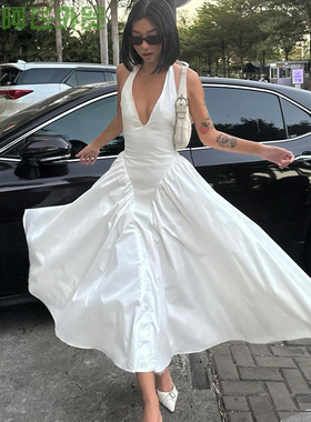 Lace slim fit party perspective sexy dress热销纯色性感深镂空