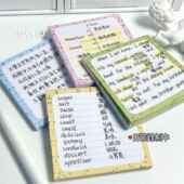 奶油泼墨多巴胺配色便利贴彩色ins学习计划本学习奶油风便利贴